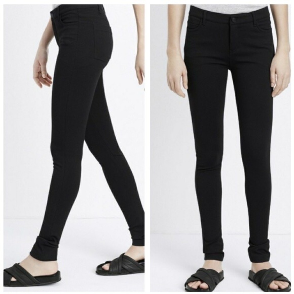Vince Black Ponte Knit Jegging Skinny Jeans 8